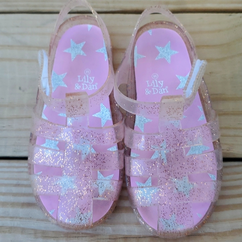 Lily & Dan Girls' jelly sandals size 9/10